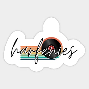 retro music harfenies Sticker